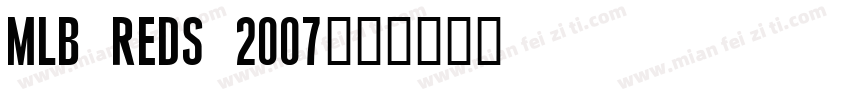 MLB Reds 2007字体转换
